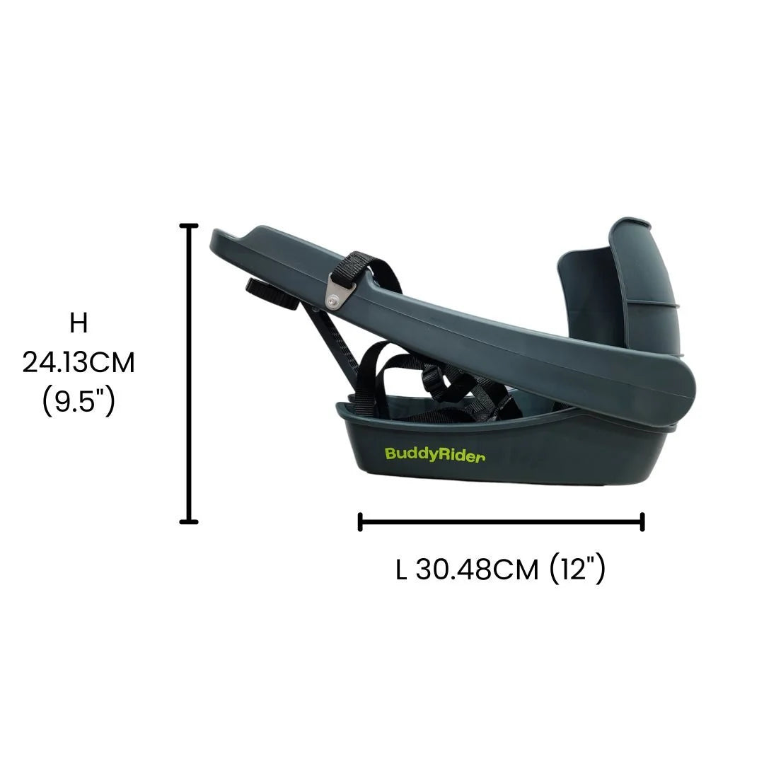 Size of buddy rider dog pet seat