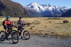 Garry & Kathy riding Alps to Ocean with Truffle