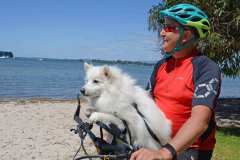 Garry enjoying a ride with his Buddy Rider