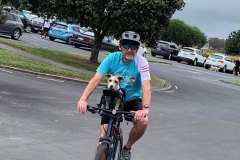 Jigsaw enjoying his Buddyrider