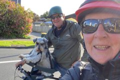 Chisel enjoying his new ride