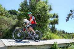 Garry zooming along with his Pedalpals Buddyrider dog bike seat